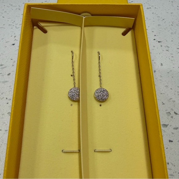 Swarovski Silver Crystal Drop Earrings - Picture 2 of 4